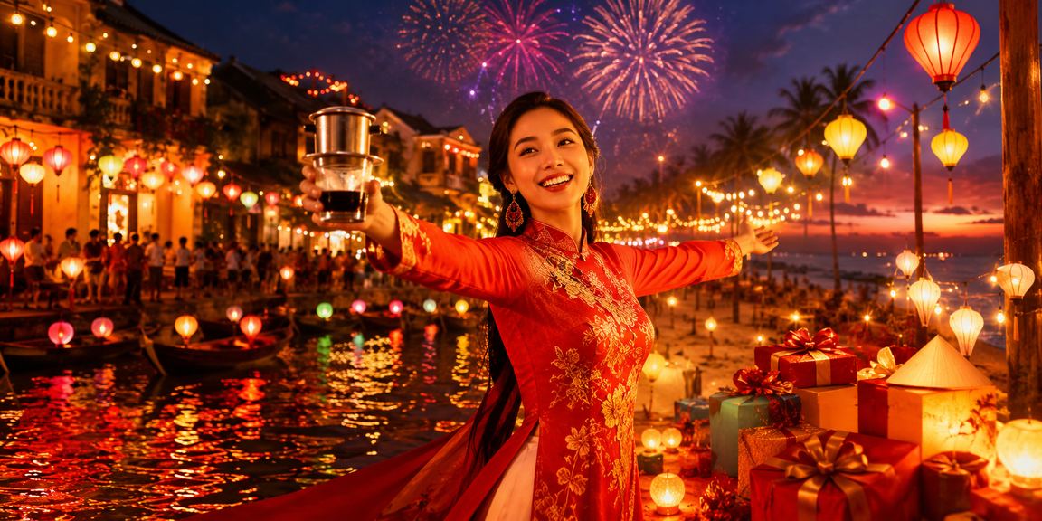 Người dùng Hội An thưởng thức cà phê và trải nghiệm cá cược trực tuyến