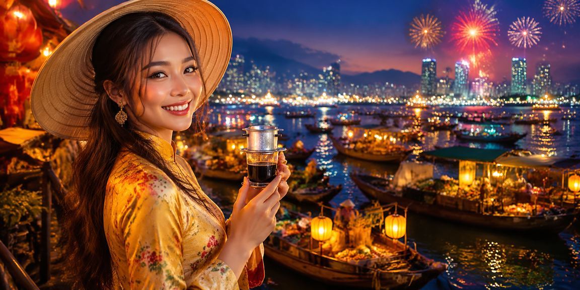 Người dùng tại Nha Trang ngồi uống cà phê và xem tỷ lệ kèo thể thao trên điện thoại