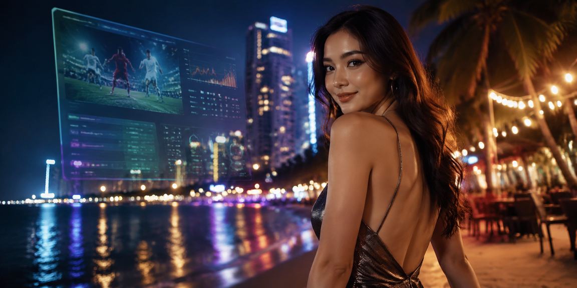 Không khí cá cược đêm tại Phan Thiết với ánh đèn neon rực rỡ